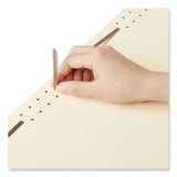 Universal® Reinforced Top Tab Fastener Folders, 0.75" Expansion, 2 Fasteners, Legal Size, Manila Exterior, 50/Box (UNV13520) Each