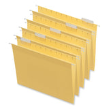 Universal® Deluxe Bright Color Hanging File Folders, Letter Size, 1/5-Cut Tabs, Yellow, 25/Box (UNV14119) Box of 25
