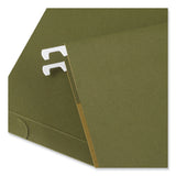 Universal® Box Bottom Hanging File Folders, 1" Capacity, Letter Size, 1/5-Cut Tabs, Standard Green, 25/Box (UNV14141) Box of 25