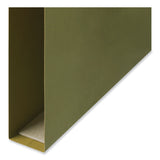 Universal® Box Bottom Hanging File Folders, 1" Capacity, Letter Size, 1/5-Cut Tabs, Standard Green, 25/Box (UNV14141) Box of 25