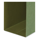 Universal® Box Bottom Hanging File Folders, 3" Capacity, Letter Size, 1/5-Cut Tabs, Standard Green, 25/Box (UNV14143) Box of 25