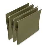 Universal® Hanging Box Bottom File Pockets, 1 Section, 3.5" Capacity, Letter Size, Standard Green, 10/Box (UNV14160) Box of 10