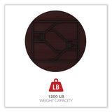 Alera® Round Wood Folding Table, 59" Diameter x 29.13h, Mahogany (ALEFT7260DMY) Each