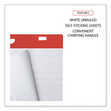 Universal® Self-Stick Easel Pad, Unruled, 25 x 30, White, 30 Sheets, 2/Carton (UNV35603) Pack of 2