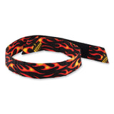 ergodyne® Chill-Its 6705 Cooling Embedded Polymers Hook and Loop Bandana Headbnd, One Size Fit Most, Flames, Ships in 1-3 Business Days (EGO12311) Each