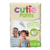 Cutie Pants® Unisex Toddler Training Pants Pull On with Tear Away Seams Size 4T to 5T Disposable Heavy Absorbency (810360_CS) 76/CS