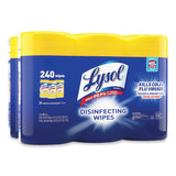 LYSOL® Brand Disinfecting Wipes, 1-Ply, 7 x 7.25, Lemon and Lime Blossom, White, 80 Wipes/Canister, 3 Canisters/Pack, 2 Packs/Carton (RAC84251CT) Case of 6 Canisters