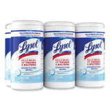LYSOL® Brand Disinfecting Wipes, 1-Ply, 7 x 7.25, Crisp Linen, White, 80 Wipes/Canister, 6 Canisters/Carton (RAC89346CT) Case of 6