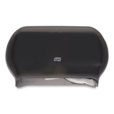 Tork® Twin Standard Roll Bath Tissue Dispenser, 12.75 x 5.57 x 8.25, Smoke (TRK59TR) Each