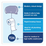 Tork® Twin Standard Roll Bath Tissue Dispenser, 12.75 x 5.57 x 8.25, Smoke (TRK59TR) Each