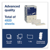 Tork® PeakServe Continuous Hand Towel, 1-Ply, 7.91 x 8.85, White, 410 Wipes/Pack, 12 Packs/Carton (TRK105065) Case of 12