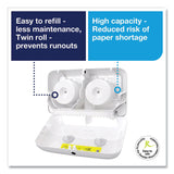 Tork® Elevation Coreless High Capacity Bath Tissue Dispenser, 14.17 x 5.08 x 8.23, White (TRK473200) Each