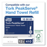 Tork® PeakServe Continuous Hand Towel Dispenser, 14.57 x 3.98 x 28.74, Black (TRK552528) Each