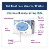 Tork® Small Bracket Wiper Dispenser, 8.42 x 4.22 x 5.74, White (TRK655300) Each