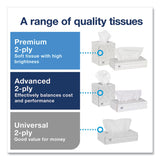 Tork® Advanced Facial Tissue, 2-Ply, White, Cube Box, 94 Sheets/Box, 36 Boxes/Carton (TRKTF6830) Case of 36