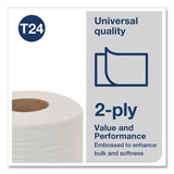 Tork® Universal Bath Tissue, Septic Safe, 2-Ply, White, 500 Sheets/Roll, 96 Rolls/Carton (TRKTM1616S) Case of 96