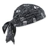 ergodyne® Chill-Its 6710CT Cooling PVA Tie Bandana Triangle Hat, One Size Fits Most, Skulls, Ships in 1-3 Business Days (EGO12589) Each