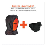 ergodyne® N-Ferno 6878 3-Layer Winter Liner + Mouthpiece Kit, Fleece/Neoprene/Polyester, One Size, Black, Ships in 1-3 Business Days (EGO16878) Each