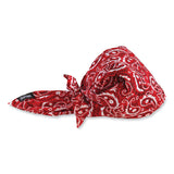 ergodyne® Chill-Its 6710CT Cooling PVA Tie Bandana Triangle Hat, One Size Fits Most, Red Western, Ships in 1-3 Business Days (EGO12583) Each