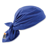 ergodyne® Chill-Its 6710FR Fire Resistant Cooling Tie Bandana Triangle Hat, One Size Fits Most, Blue, Ships in 1-3 Business Days (EGO12627) Each