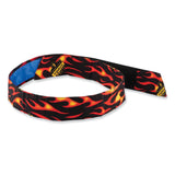 ergodyne® Chill-Its 6705CT Cooling PVA Hook and Loop Bandana Headband, One Size Fits Most, Flames, Ships in 1-3 Business Days (EGO12578) Each