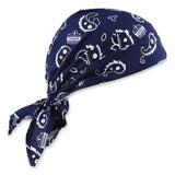 ergodyne® Chill-Its 6710CT Cooling PVA Tie Bandana Triangle Hat, One Size Fits Most, Navy Western, Ships in 1-3 Business Days (EGO12584) Each