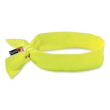 ergodyne® Chill-Its 6700FR Fire Resistant Cooling Tie Bandana Headband, One Size Fits Most, Lime, Ships in 1-3 Business Days (EGO12601) Each