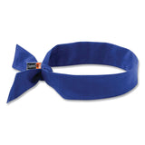 ergodyne® Chill-Its 6700FR Fire Resistant Cooling Tie Bandana Headband, One Size Fits Most, Blue, Ships in 1-3 Business Days (EGO12607) Each