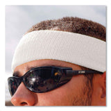 ergodyne® Chill-Its 6550 Head Terry Cloth Sweatband, Cotton Terry, One Size Fits Most, White, Ships in 1-3 Business Days (EGO12450) Each