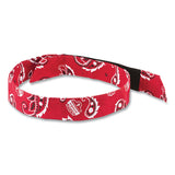 ergodyne® Chill-Its 6705 Cooling Embedded Polymers Hook and Loop Bandana Headband, One Size, Red Western, Ships in 1-3 Business Days (EGO12315) Each