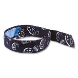 ergodyne® Chill-Its 6705CT Cooling PVA Hook and Loop Bandana Headband, One Size Fits Most, Navy Western, Ships in 1-3 Business Days (EGO12574) Each