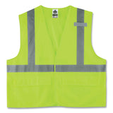 ergodyne® GloWear 8225HL Class 2 Standard Solid Hook and Loop Vest, Polyester, Lime, Large/X-Large, Ships in 1-3 Business Days (EGO21185) Each
