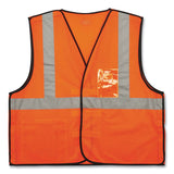 ergodyne® GloWear 8216BA Class 2 Breakaway Mesh ID Holder Vest, Polyester, Small/Medium, Orange, Ships in 1-3 Business Days (EGO21083) Each