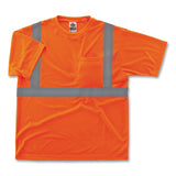ergodyne® GloWear 8289 Class 2 Hi-Vis T-Shirt, Polyester, Orange, 4X-Large, Ships in 1-3 Business Days (EGO21518) Each