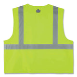 ergodyne® GloWear 8225Z Class 2 Standard Solid Vest, Polyester, Lime, Large/X-Large, Ships in 1-3 Business Days (EGO21165) Each