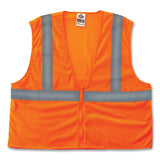 ergodyne® GloWear 8205Z Class 2 Super Economy Mesh Vest, Polyester, Orange, 2X-Large/3X-Large, Ships in 1-3 Business Days (EGO20987) Each
