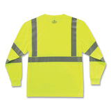 ergodyne® GloWear 8391 Class 3 Hi-Vis Long Sleeve Shirt, Polyester, Lime, Large, Ships in 1-3 Business Days (EGO21704) Each