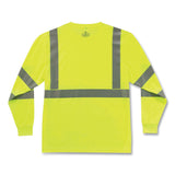 ergodyne® GloWear 8391 Class 3 Hi-Vis Long Sleeve Shirt, Polyester, Lime, 5X-Large, Ships in 1-3 Business Days (EGO21709) Each