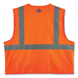 ergodyne® GloWear 8225Z Class 2 Standard Solid Vest, Polyester, Orange, 4X-Large/5X-Large, Ships in 1-3 Business Days (EGO21159) Each