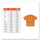 ergodyne® GloWear 8289 Class 2 Hi-Vis T-Shirt, Polyester, Orange, 3X-Large, Ships in 1-3 Business Days (EGO21517) Each