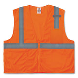 ergodyne® GloWear 8210Z Class 2 Economy Mesh Vest, Polyester, Orange, X-Small, Ships in 1-3 Business Days (EGO21041) Each