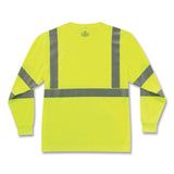 ergodyne® GloWear 8391 Class 3 Hi-Vis Long Sleeve Shirt, Polyester, Lime, X-Large, Ships in 1-3 Business Days (EGO21705) Each