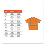 ergodyne® GloWear 8289 Class 2 Hi-Vis T-Shirt, Polyester, Orange, 5X-Large, Ships in 1-3 Business Days (EGO21519) Each