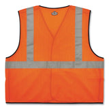 ergodyne® GloWear 8216BA Class 2 Breakaway Mesh ID Holder Vest, Polyester, 4X-Large/5X-Large, Orange, Ships in 1-3 Business Days (EGO21089) Each