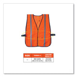 ergodyne® GloWear 8020HL Non-Certified Standard Vest, Polyester, One Size Fits Most, Orange, Ships in 1-3 Business Days (EGO20030) Each