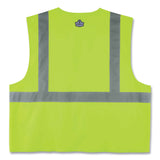 ergodyne® GloWear 8225HL Class 2 Standard Solid Hook and Loop Vest, Polyester, Lime, 2X-Large/3X-Large, Ships in 1-3 Business Days (EGO21187) Each