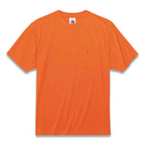 ergodyne® GloWear 8089 Non-Certified Hi-Vis T-Shirt, Polyester, X-Large, Orange, Ships in 1-3 Business Days (EGO21565) Each