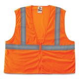 ergodyne® GloWear 8205Z Class 2 Super Economy Mesh Vest, Polyester, Orange, 4X-Large/5X-Large, Ships in 1-3 Business Days (EGO20989) Each