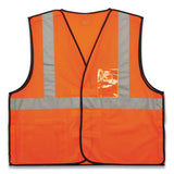 ergodyne® GloWear 8216BA Class 2 Breakaway Mesh ID Holder Vest, Polyester, Large/X-Large, Orange, Ships in 1-3 Business Days (EGO21085) Each