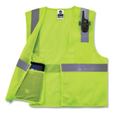 ergodyne® GloWear 8210Z Class 2 Economy Mesh Vest, Polyester, Lime, X-Small, Ships in 1-3 Business Days (EGO21051) Each